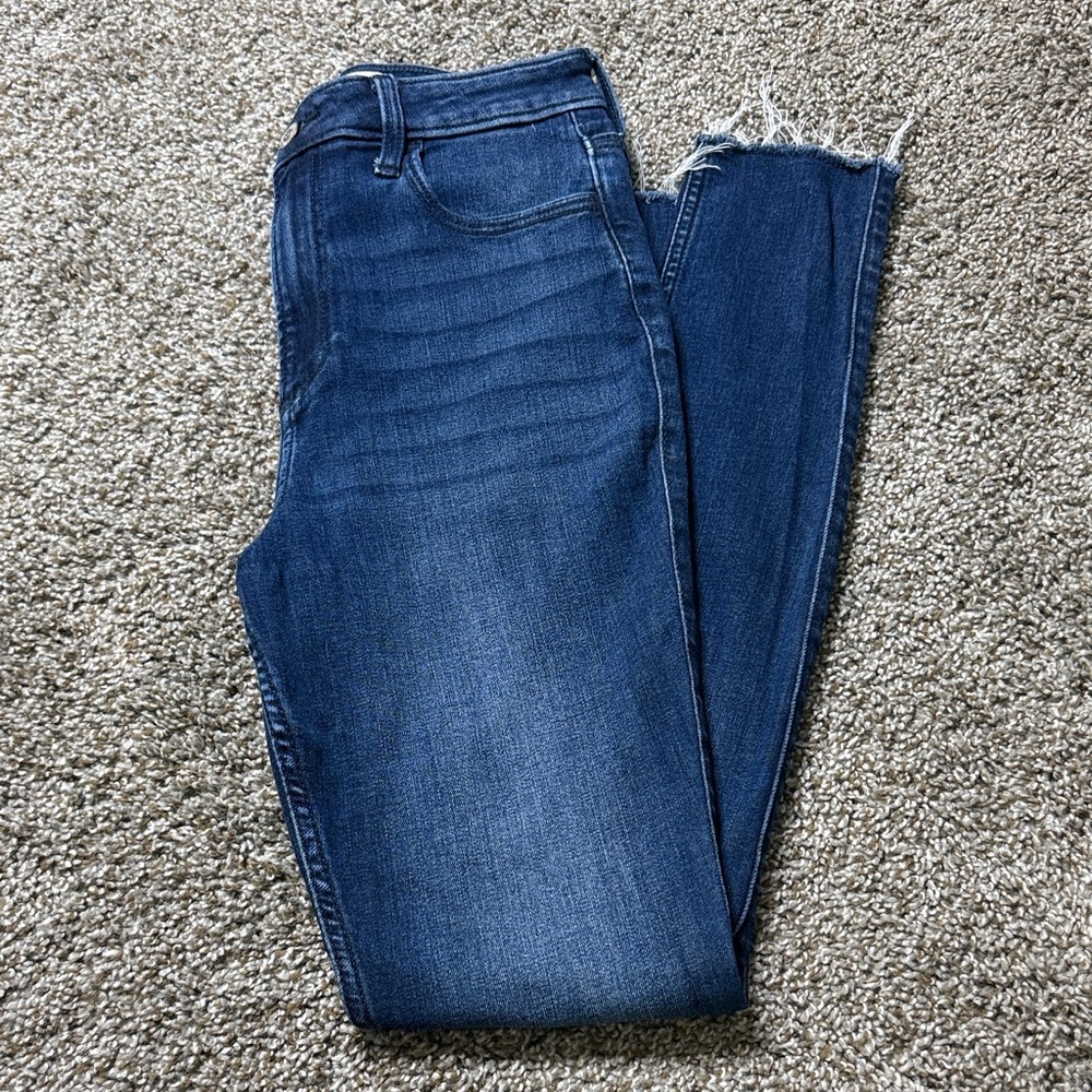 Hollister Dark Blue Women's Ankle Jeans